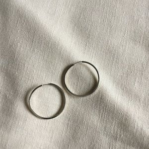 New Sterling Silver Hoops